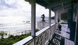 Beachfront villa view St. John Virgin Islands