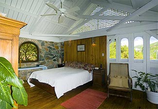 virgin island beach front villa bedroom st. john